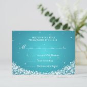 Mariage élégant RSVP Star Sparkle Blue (Debout devant)