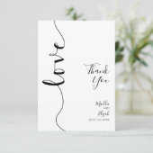 Mariage, Élégant, Simple, Script, Merci (Debout devant)