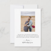 Mariage, Élégant, Simple, Script, Merci (Dos)