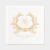 Mariage Élégant Traditionnel Classique Monogramme (Recto)