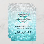 Mariage Elopement Faire-part Beach Ombre Lumières (Devant / Derrière)