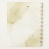 Mariage Emerald vert ivoire fleurs or (Dos)