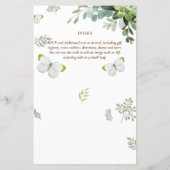 Mariage émeraude Feuille chic Eucalyptus (Dos)