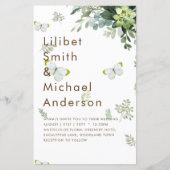 Mariage émeraude Feuille chic Eucalyptus (Devant)