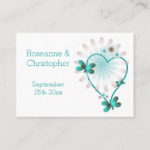 Mariage Emplacement Paramètre Carte Mint Papillon  (Dos)