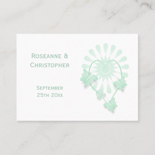 Mariage Emplacement Paramètre Carte Peppermenthe P (Dos)