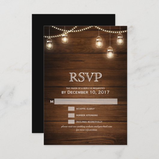 Mariage en bois clair à la chaine Mason RSVP (Devant / Derrière)