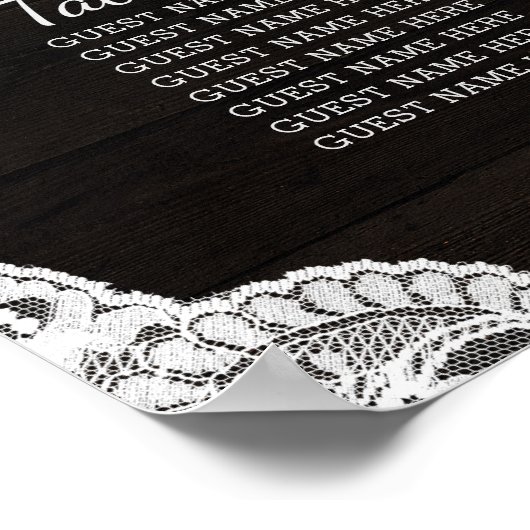 Mariage en bois rustique de chêne Ridge Tableau de (Coin)