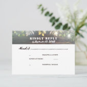 Mariage en bois rustique RSVP (Debout devant)