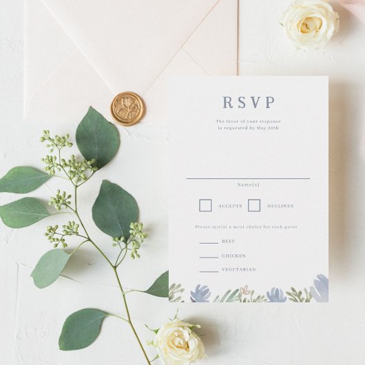 Mariage en crête florale RSVP