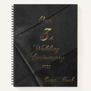 mariage en cuir 2022 Notre 3ème anniversaire Livre