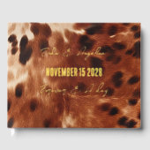 Mariage en cuir de vache noir crème marron (Recto)