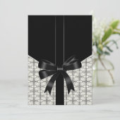 Mariage en dentelle noire 5x7 Invitations (Debout devant)
