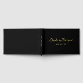Mariage en écriture cursive jolie noire et or (Complet)