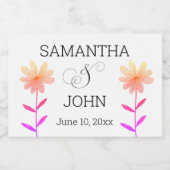 Mariage en faveur mini bouteille étiquettes (Étiquettes simples)