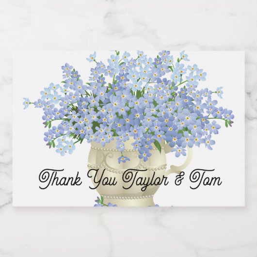 Mariage en faveur mini bouteille étiquettes (Étiquettes simples)