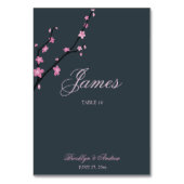 Mariage en fleurs de cerisier foncé Table Cartes d (Par défaut)