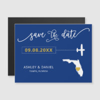 Mariage en Floride Enregistrer la carte de date, C