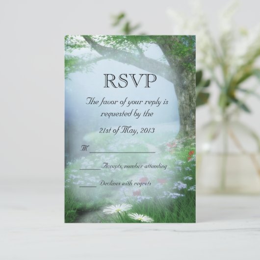 Mariage en forêt enchantée RSVP (Debout devant)