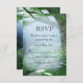 Mariage en forêt enchantée RSVP (Devant / Derrière)