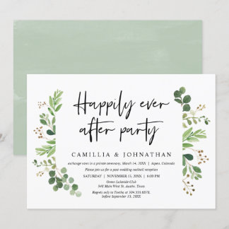 Mariage en fuite, Invitation à la fête du bonheur 