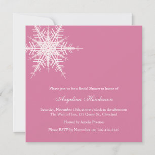 Mariage en hiver Invitation de douche nuptiale