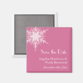 Mariage en hiver Save the Date Magnet (Recto/Verso)