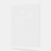 Mariage en lettres main (Angle)