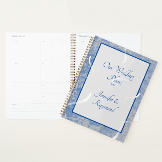 Mariage en marbre bleu et gris (Devant avec enveloppe)