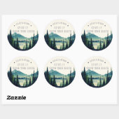 Mariage en montagne Enregistrer le sticker de date (Feuille)