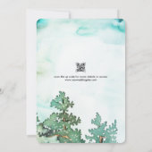 Mariage en montagne invitation aquarelle (Dos)