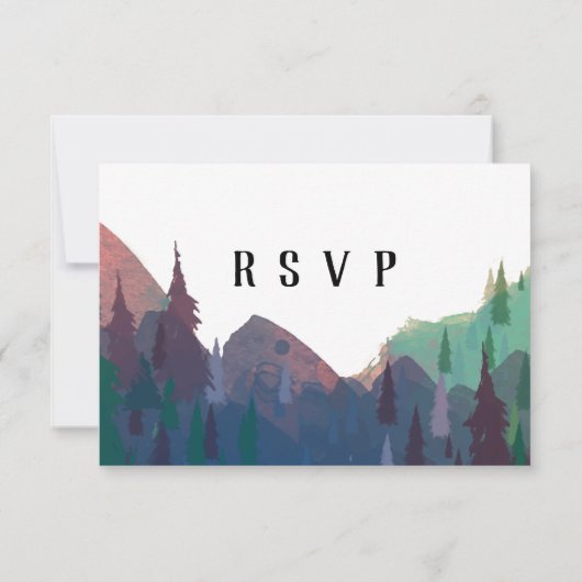 Mariage en montagne RSVP (Dos)