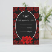 Mariage en or Red Amaryllis RSVP (Debout devant)