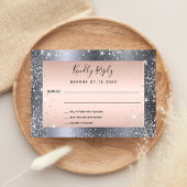 Mariage en or rose argenté RSVP