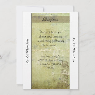 Mariage en Pise Carte Réception