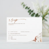 Mariage en terracotta et en boho floral blanc RSVP (Debout devant)