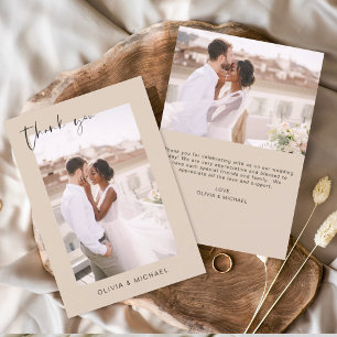 Mariage en terre cuite Merci photo minimaliste