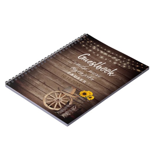 Mariage en tonneau de bois de pays - Livre d'invit (Côté gauche)