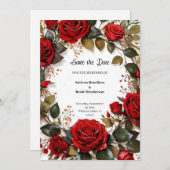 Mariage Enregistrer la carte de date (Devant / Derrière)