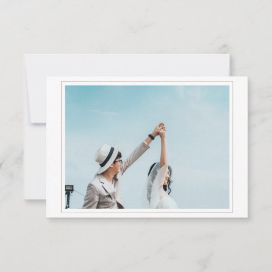 Mariage Enregistrer la carte de date avec photo RS (Devant)