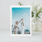 Mariage Enregistrer la carte de date avec photo RS (Debout devant)