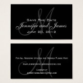 Mariage Enregistrer la date Carte du site Web (Devant & derrière)