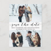 Mariage Enregistrer la date Carte postale avec tro (Devant)