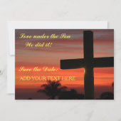 Mariage Enregistrer La Date Faire-part Christian (Devant)
