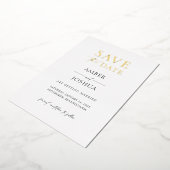 Mariage Enregistrer la date Foil Invitation (Rotation)