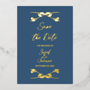 Mariage Enregistrer la date Foil Invitation