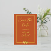 Mariage Enregistrer la date Foil Invitation Carte  (Debout devant)