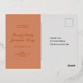 Mariage Enregistrer la date Foil Invitation Carte  (Verso)