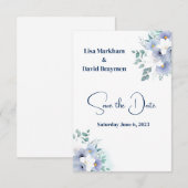 Mariage Enregistrer La Date Invitation (Devant / Derrière)