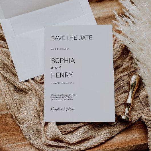Mariage Enregistrer la date Invitation